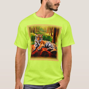 "Majestic Tiger Resting in the Wild". Bestel nu T-shirt