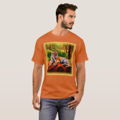 "Majestic Tiger Resting in the Wild". Bestel nu T-shirt (Voorkant volledig)