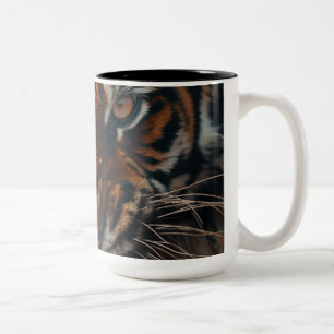 Majestic Tiger Roar Tweekleurige Koffiemok