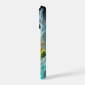 Majestic Tiger Splash Fantasy Wildlife Nature iPhone Hoesje (Linkerkant)