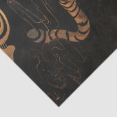 Majestic Tiger Walk Bold Waterverf Art Tissuepapier (Detail)