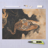 Majestic Tiger Walk Bold Waterverf Art Tissuepapier (Craft)