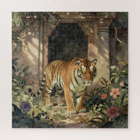 Majestic Tiger Walking through Ancient Dunes Legpuzzel (Verticaal)