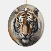 Majestic Tijger Portret Keramisch Ornament (Links)