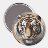 Majestic Tijger Portret Magneet (Voorkant / Achterkant)