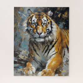 Majestic tijger schilderij legpuzzel