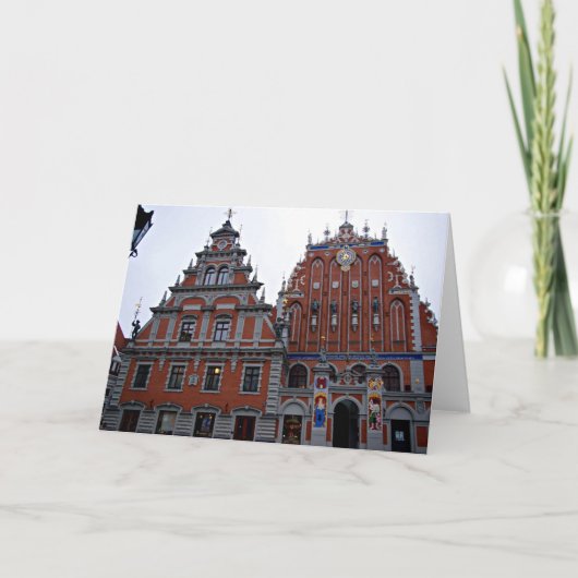 Majestic Town Hall Riga, Letland Feestdagen Kaart (Voorkant)