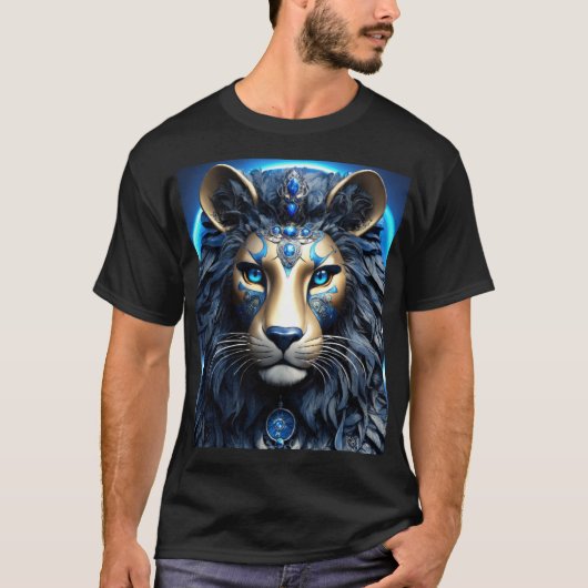 "Majestic Tribal Lion" T-shirt (Voorkant)