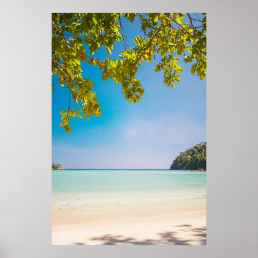Majestic Tropical Beach Photo - Surin Islands Poster (Voorkant)