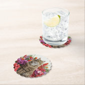 Majestic Tropical Cat Drink Coasters Design. Kartonnen Onderzetters (Insitu)