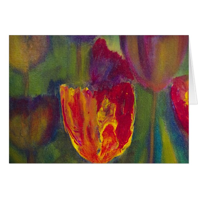 "Majestic Tulip"-impressionistische kunst (Voorkant Horizontaal)