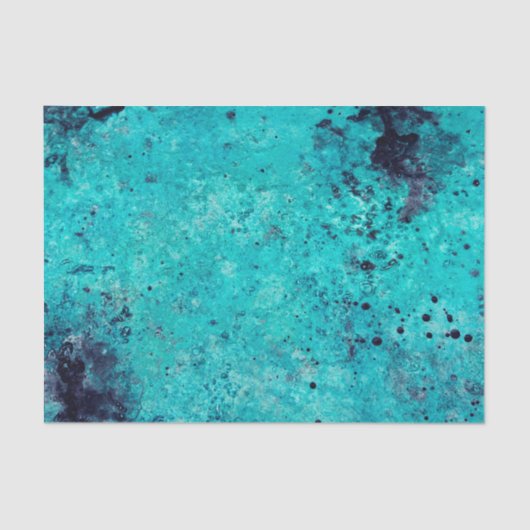 Majestic Turquoise Stone Tissue Paper Tissuepapier (Voorkant)