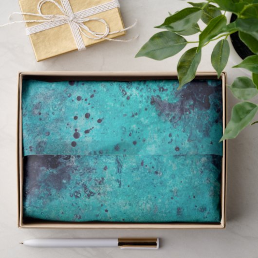Majestic Turquoise Stone Tissue Paper Tissuepapier (Geschenk)
