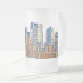 Majestic Uitzicht van New York City Skyline artist Matglas Bierpul