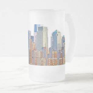 Majestic Uitzicht van New York City Skyline artist Matglas Bierpul