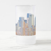 Majestic Uitzicht van New York City Skyline artist Matglas Bierpul (Center)