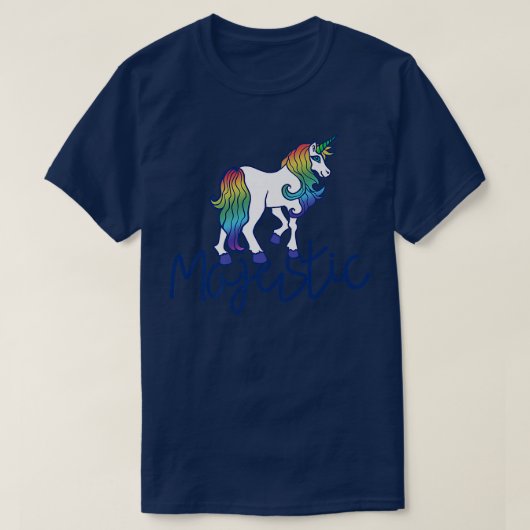 Majestic Unicorn Art T-shirt (Design voorkant)