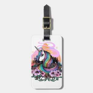 Majestic Unicorn Bagagelabel