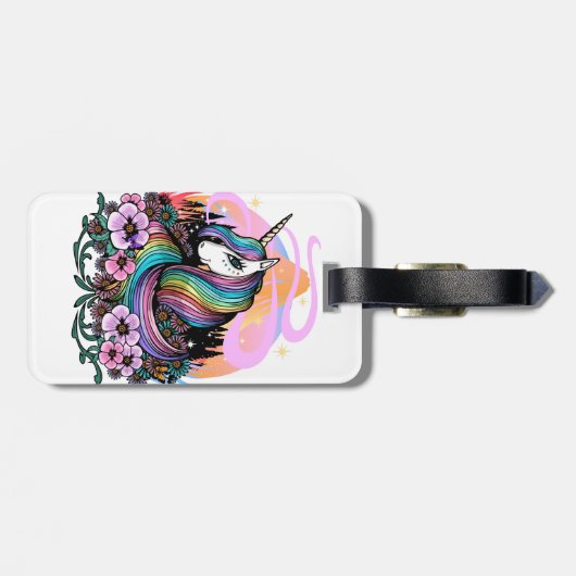 Majestic Unicorn Bagagelabel (Achterkant horizontaal)
