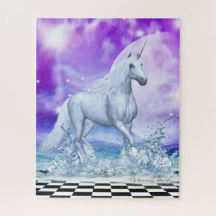 Majestic Unicorn Dansin in het water Legpuzzel