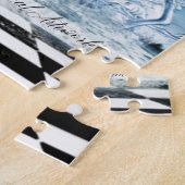 Majestic Unicorn Dansin in het water Legpuzzel (Zijkant)