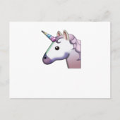 Majestic Unicorn Emoji Briefkaart (Voorkant)