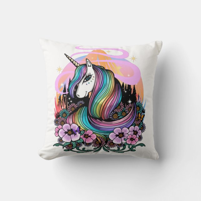 Majestic Unicorn Kussen (Voorkant)