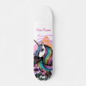 Majestic Unicorn Persoonlijk Skateboard (Voorkant)