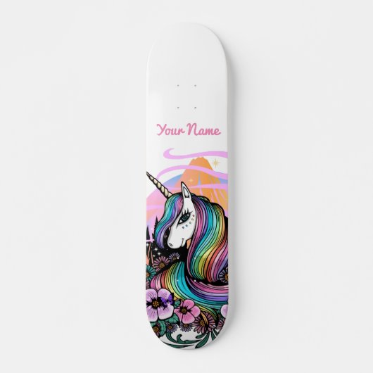 Majestic Unicorn Persoonlijk Skateboard (Voorkant)