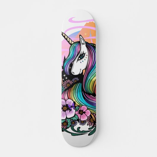 Majestic Unicorn Persoonlijk Skateboard (Voorkant)