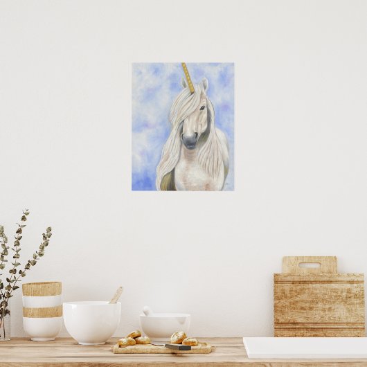 Majestic Unicorn Poster (Keuken)