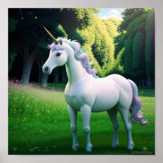 Majestic Unicorn Poster (Voorkant)