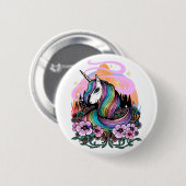 Majestic Unicorn Ronde Button 5,7 Cm (Voorkant /achterkant)
