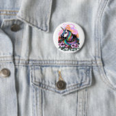 Majestic Unicorn Ronde Button 5,7 Cm (In situ)