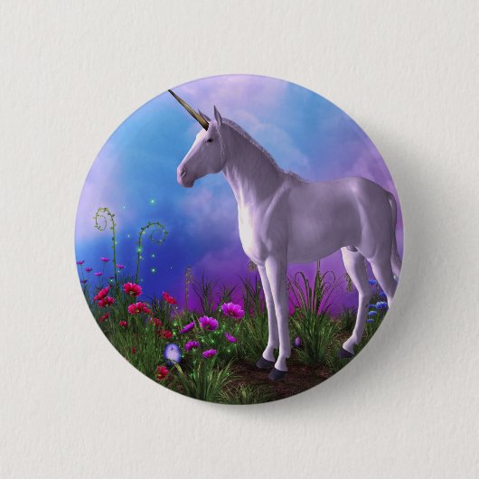 Majestic Unicorn Ronde Button 5,7 Cm (Voorkant)