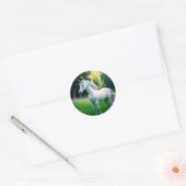 Majestic Unicorn Ronde Sticker (Envelop)
