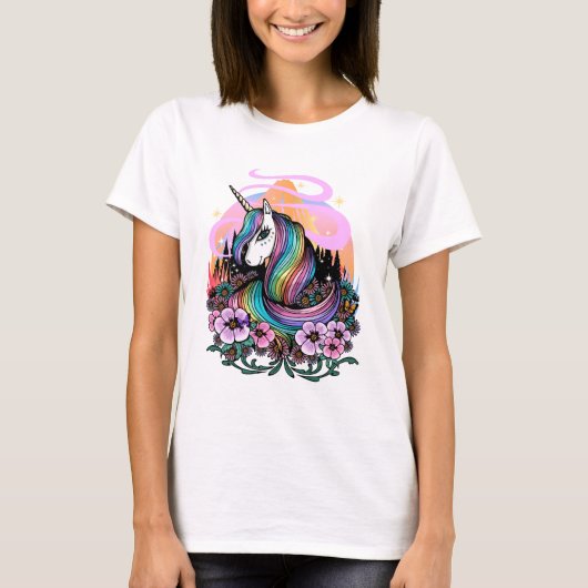 Majestic Unicorn T-shirt (Voorkant)