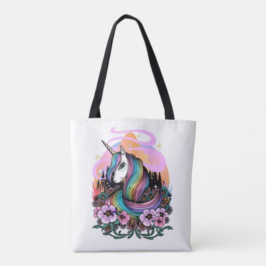 Majestic Unicorn Tote Bag (Achterkant)
