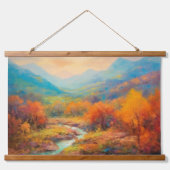 Majestic Valley Herfst Japanse Fine Art Hangend Wandkleed (Voorkant)