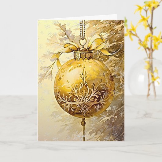 Majestic vergulde charme kaart (Gele Bloem)