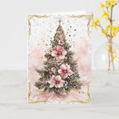 Majestic vergulde wensen kaart (Gele Bloem)