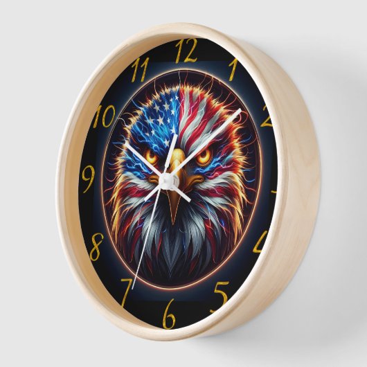 Majestic Verlichte Adelaar: Blauwe Ogen & Bliksem (Hoek)