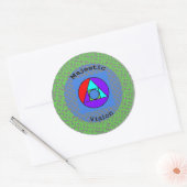 Majestic Vision Driehoeksserie T-shirt Ronde Sticker (Envelop)