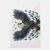 Majestic Vlucht: Crystal Eagle keukenhanddoeken (Verticaal)