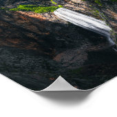 Majestic waterfall Boka in lentegroof Poster (Hoek)