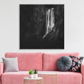 Majestic waterfall Boka in Slovenië Canvas Afdruk (Insitu (Woonkamer))