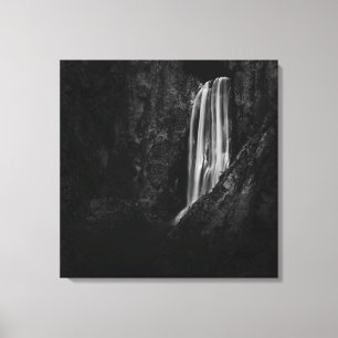Majestic waterfall Boka in Slovenië Canvas Afdruk
