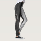 Majestic waterfall Boka, Sloveens zwart wit Leggings (Rechts)