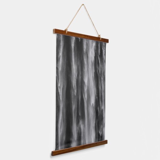 Majestic waterfall Boka, Slovenië bovendicht Hangend Wandkleed (Gebogen)