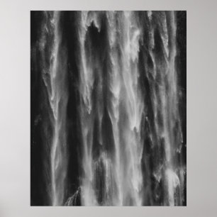 Majestic waterfall Boka, Slovenië bovendicht Poster